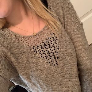 Buckle Grey cut out sweater